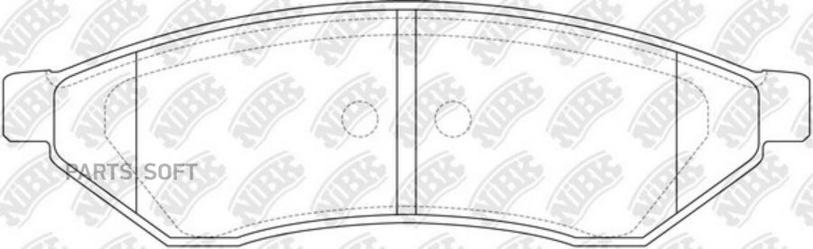 

Тормозные колодки NiBK PN0375