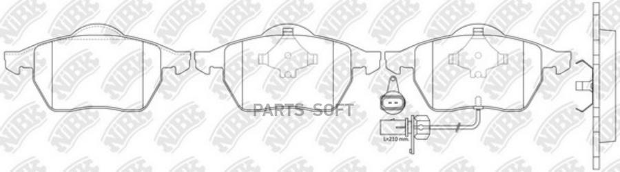 

Тормозные колодки NiBK PN0300W
