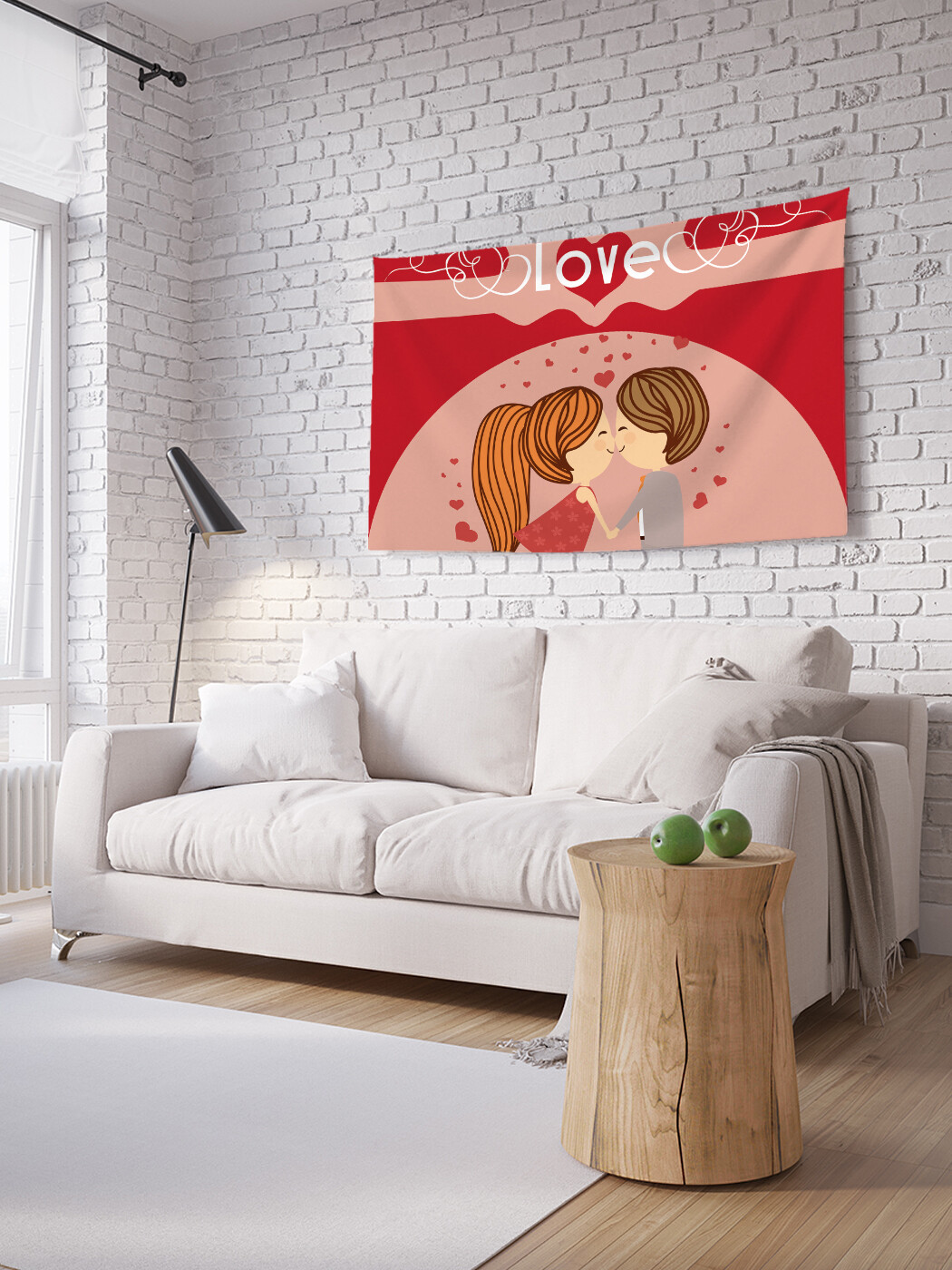 

Горизонтальное фотопанно JoyArty My love, из ткани, 150х200 см