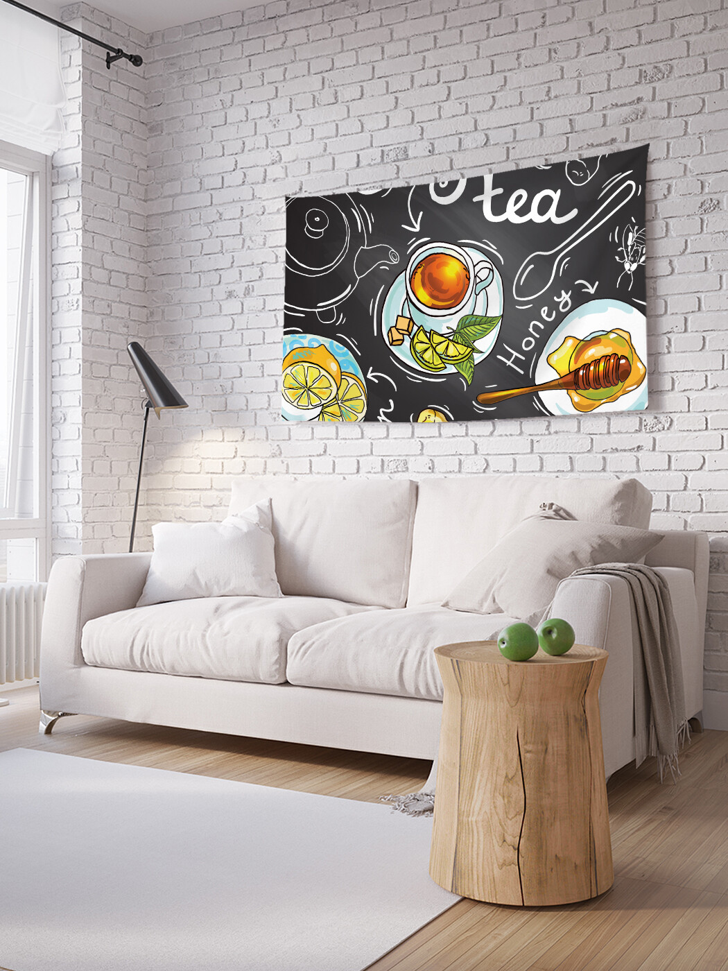 

Горизонтальное фотопанно JoyArty Чашка чая, из ткани, 150х200 см