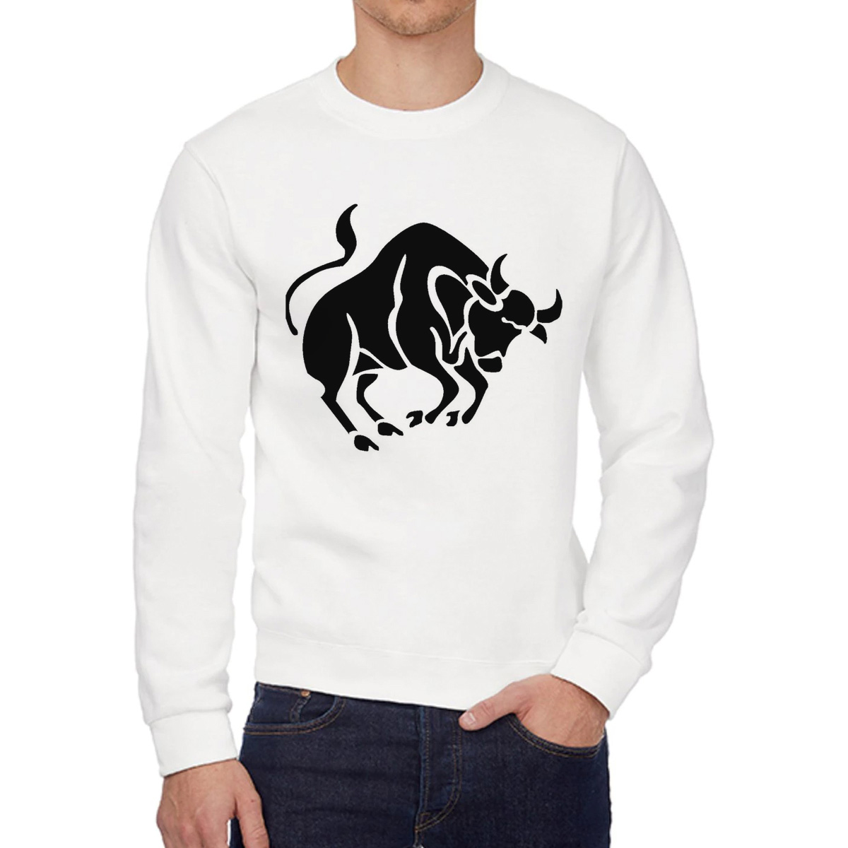 

Свитшот унисекс CoolPodarok W011179 белый 52 RU, 2W011179