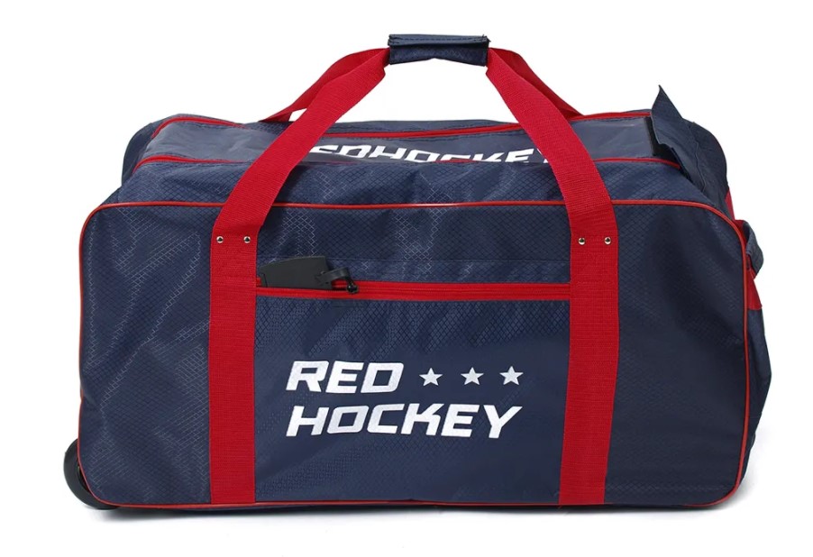 фото Баул хоккейный на колесах red hockey m(темно-синий)