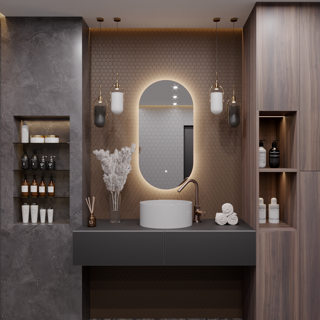 Зеркало для ванной Alias Олимпия 70*30  с нейтральной LED-подсветкой я от мамы ни на шаг валаханович к л
