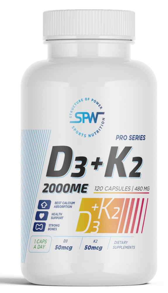 Витамин д3 2000 ME + k2 50 мкг. SPW 120 капсул