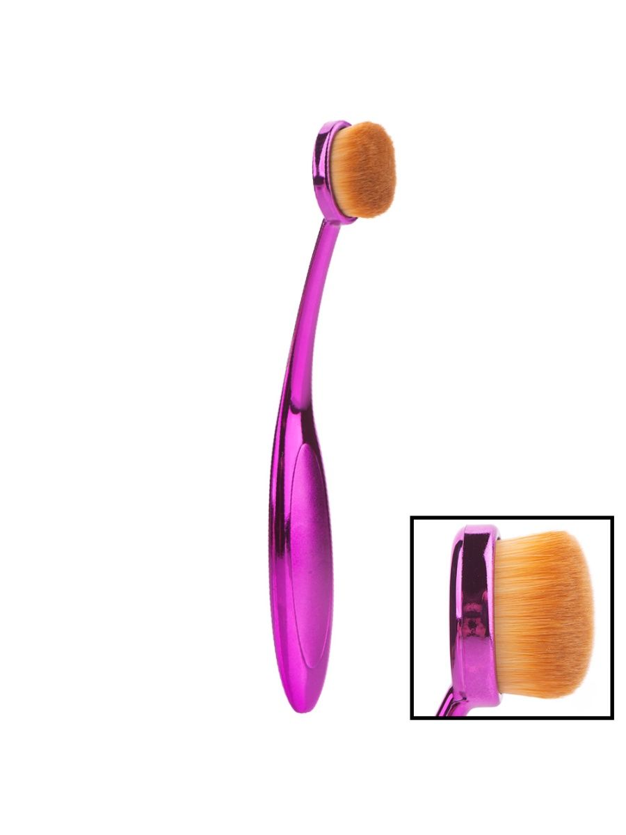 Кисть-щетка макияжная Universal Brush № 3 Irisk 03 Малиновая ручка вязаный плед universal амфора кремовый