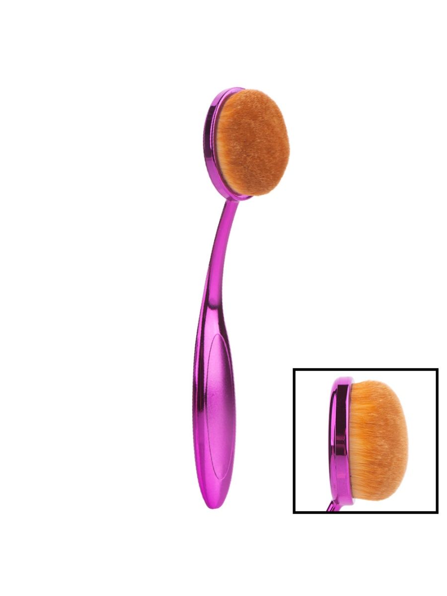 Кисть-щетка макияжная Universal Brush № 2 Irisk 03 Малиновая ручка