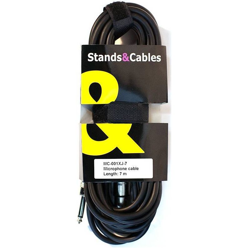 STANDS & CABLES MC-001XJ-7 микрофонный кабель XLR мама-Jack mono 7 м