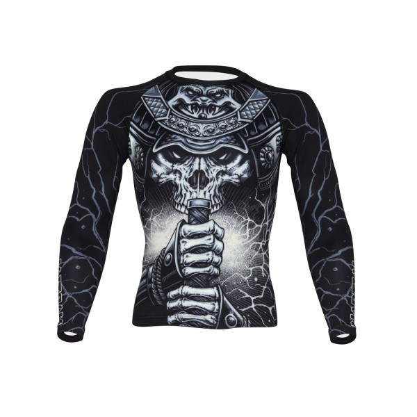 

Рашгард Athletic pro. MRG-80 samurai skull, XXL INT, Черный;серый, MRG-80