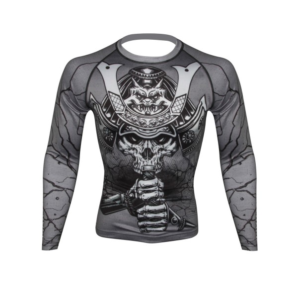 

Рашгард Athletic pro. MRG-120 samurai skull grey, M INT, Серый;черный, MRG-120