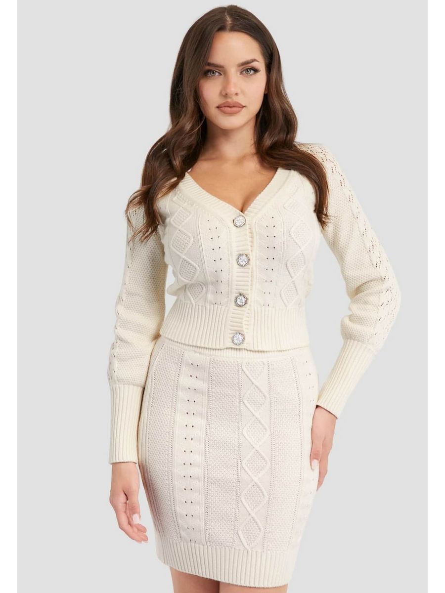 

Кардиган женский Guess GU121I0TN бежевый S, GU121I0TN