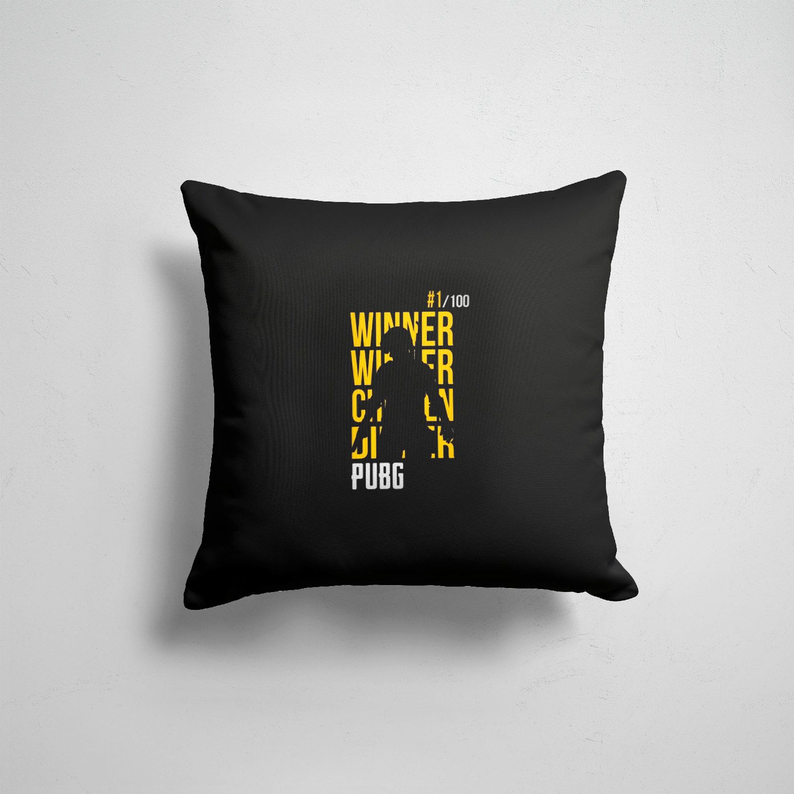 

Подушка декоративная 45х45см Геймерам PUBG Winner PUBG, Разноцветный