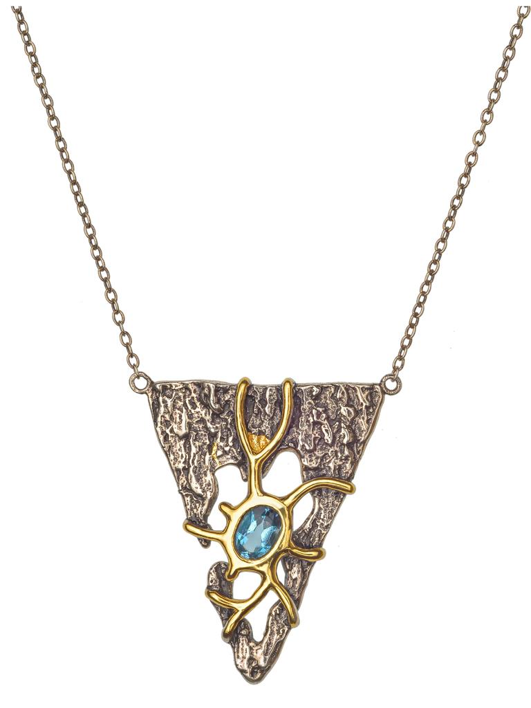 

Колье из серебра 40 см Accent de LUX PRVN016, топаз, PRVN016