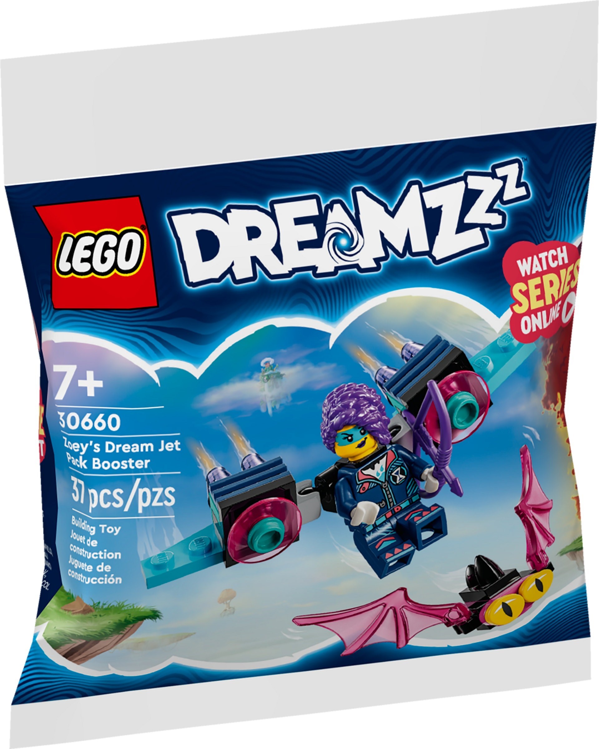 

Конструктор Lego 30660 Dreamzzz Мечта Зои: реактивный ранец-ракета, 37 дет, Мечта Зои: реактивный ранец-ракета