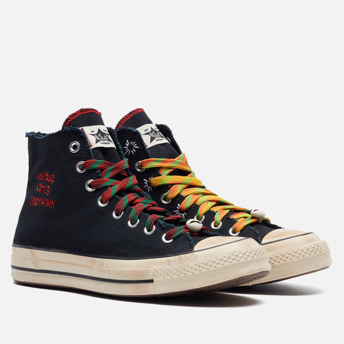 

Кеды унисекс Converse x Barriers Worldwide Chuck 70 Hi черные 42 EU, x Barriers Worldwide Chuck 70 Hi