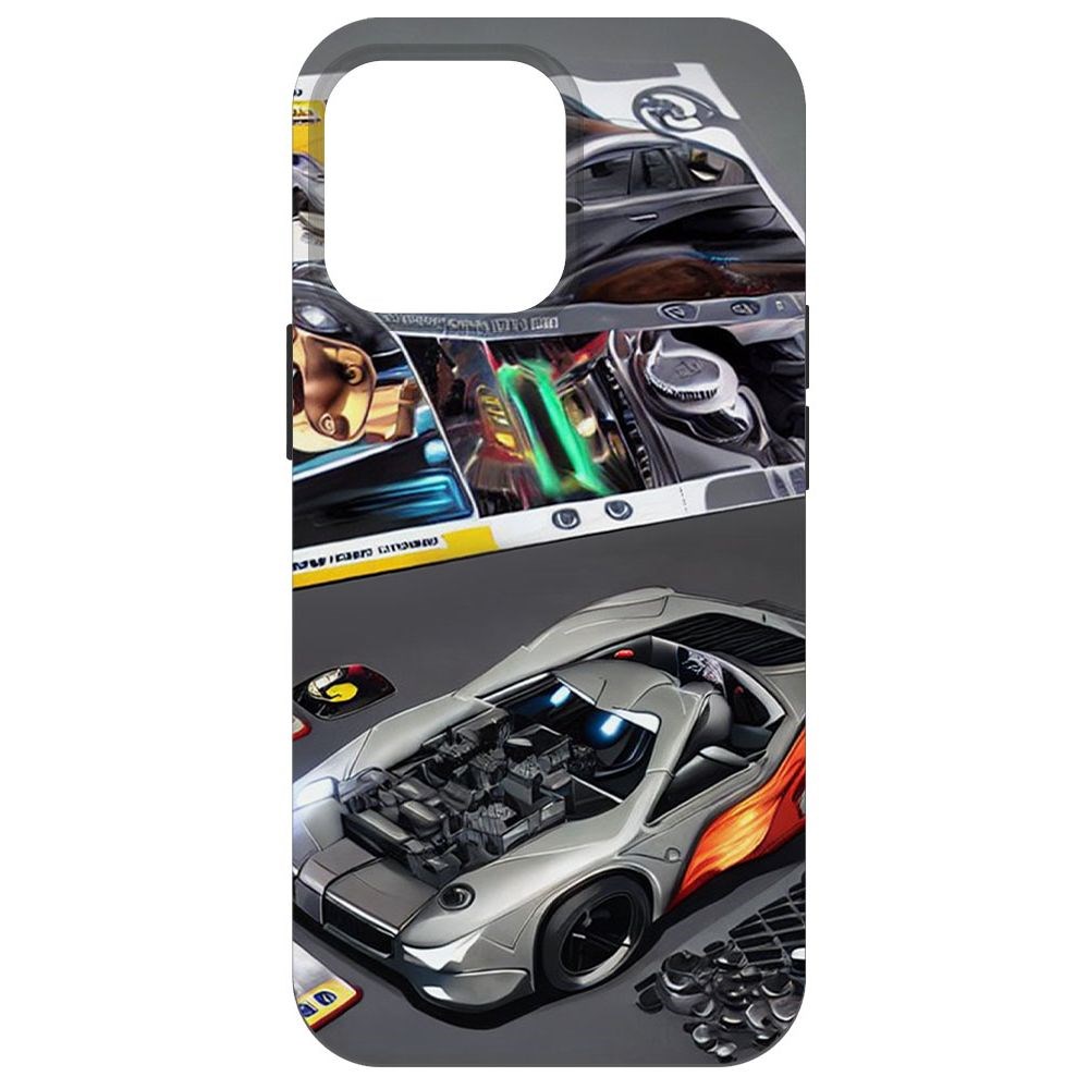 

Чехол-накладка Софт Постер для iPhone 14 Pro Max, Черный