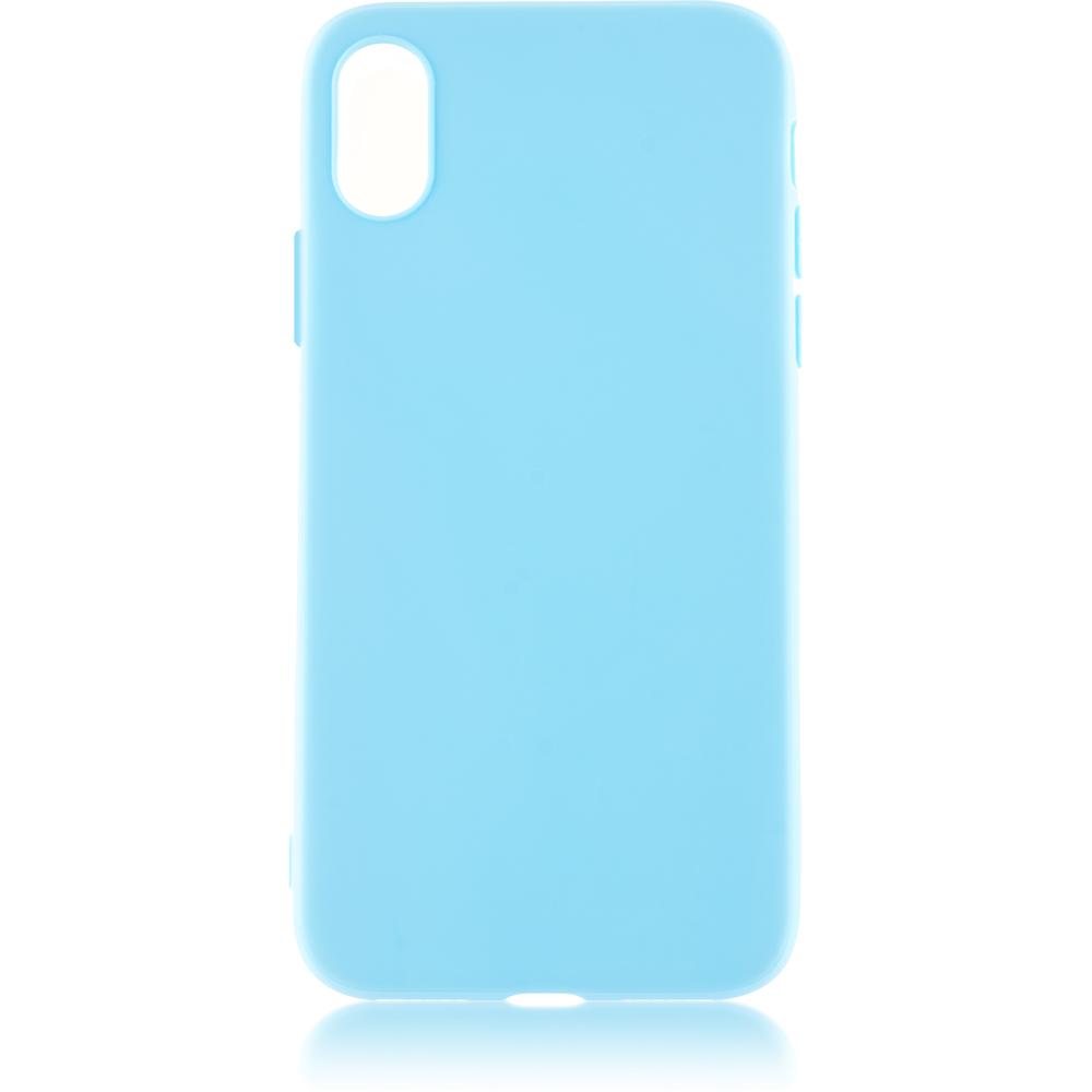 фото Чехол для apple iphone xs brosco colourful, голубой