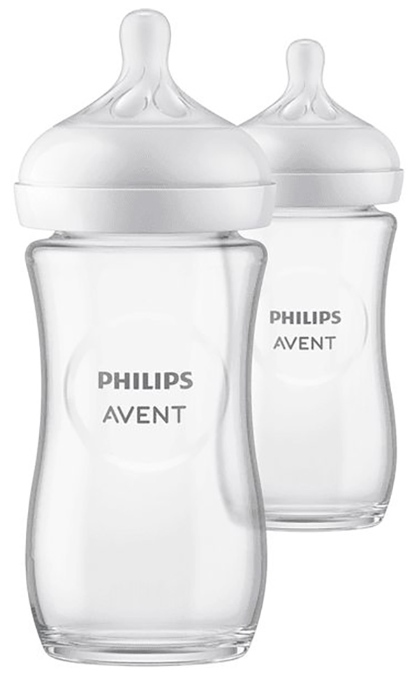 Стеклянная бутылочка для кормления Philips Avent Natural Response SCY933/02 240мл, с 1 мес маслёнка стеклянная вулкан 6 5×10×10 5 см прозрачный