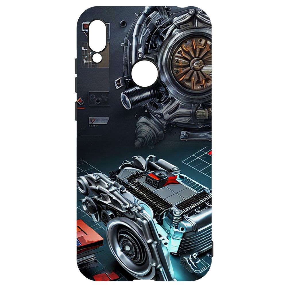 

Чехол-накладка Софт Моторы для Honor 8A, Черный