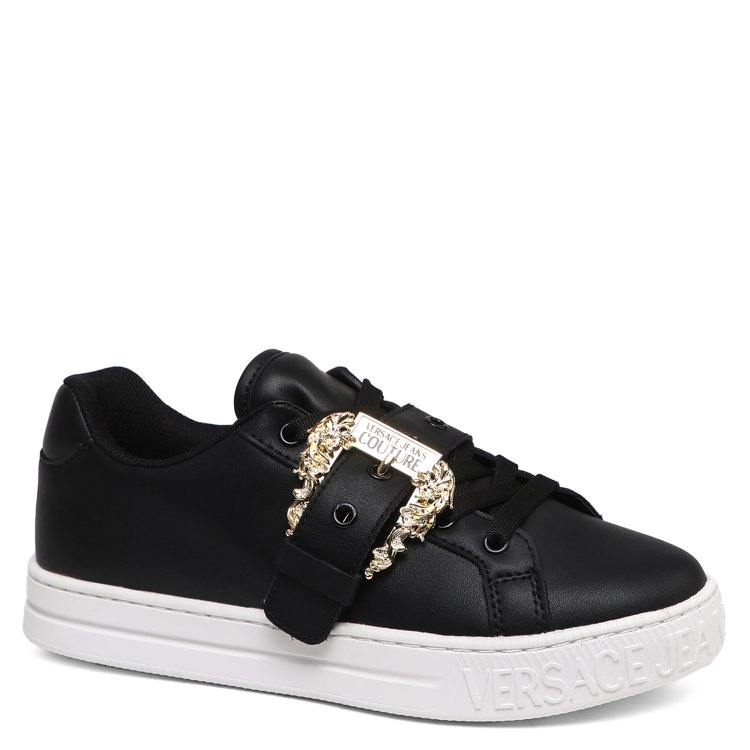 

Кеды женские Versace Jeans Couture 75VA3SK9 черные 36 EU, Черный, 75VA3SK9