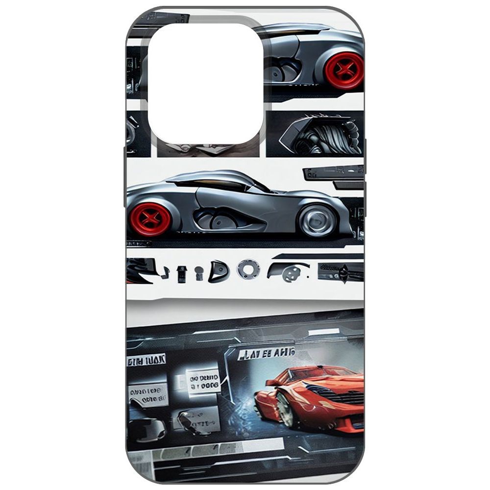 Чехол-накладка Софт Гаражный постер для iPhone 14 Pro