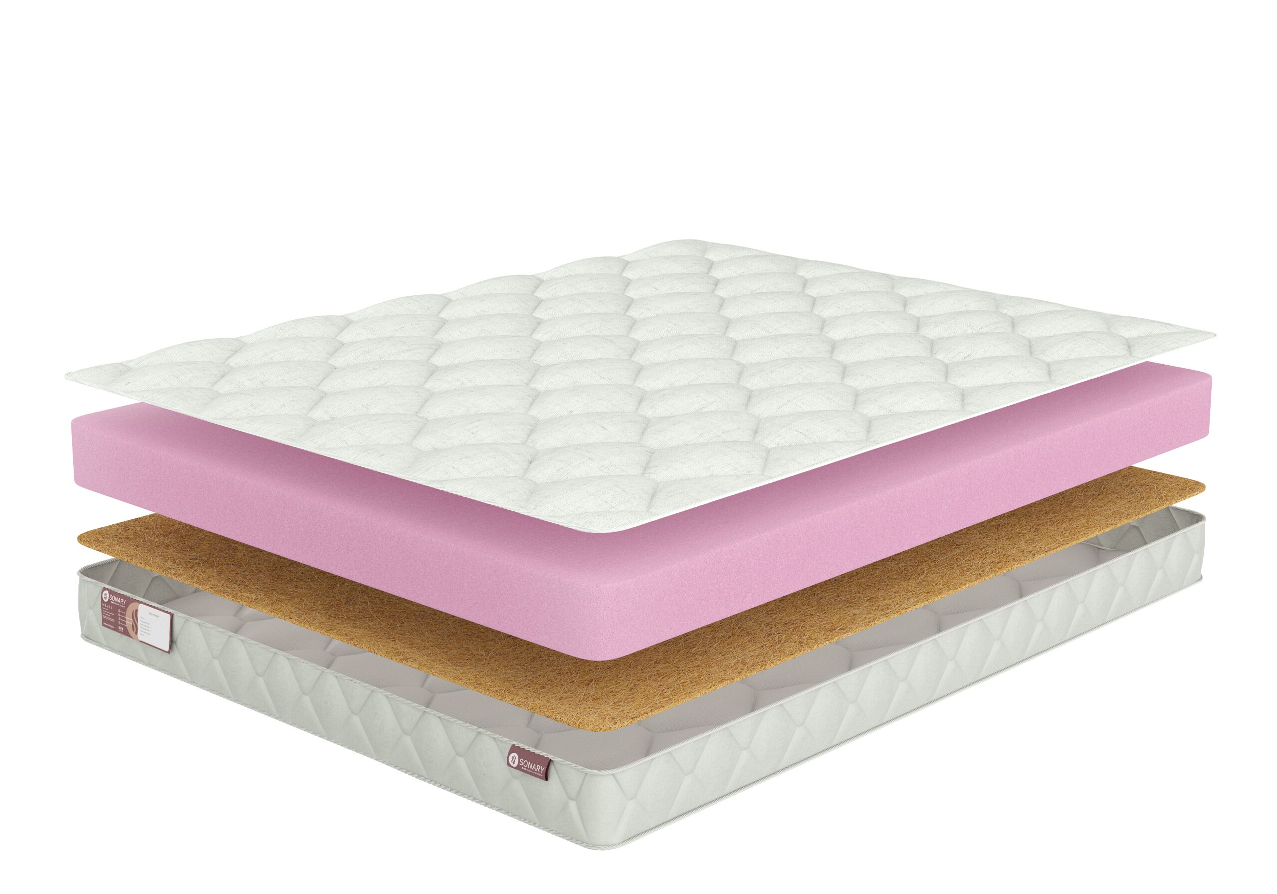 

Матрас Sonary Solid Porto 115х215, Белый, Porto