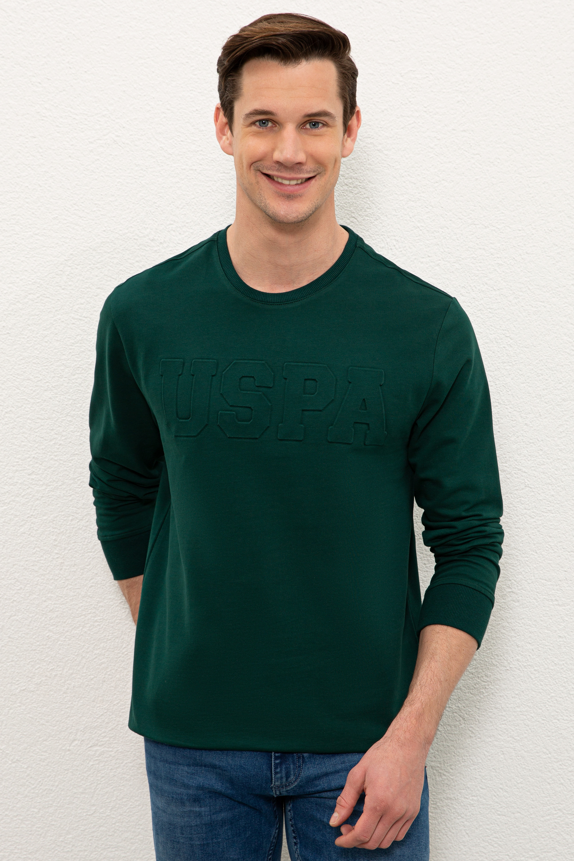

Свитшот мужской U.S. POLO Assn. G081SZ0820JELLYSK20 зеленый S, G081SZ0820JELLYSK20