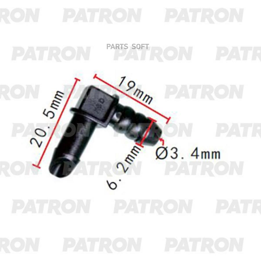 PATRON P37-2132 Тройник Применяемость Соединитель 7.1x7.1mm 5шт