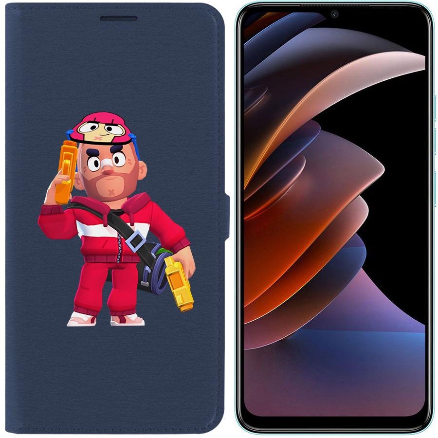 

Чехол-книжка Eco Book для Tecno Spark Go 2023 Brawl Stars-Красавчик Кольт