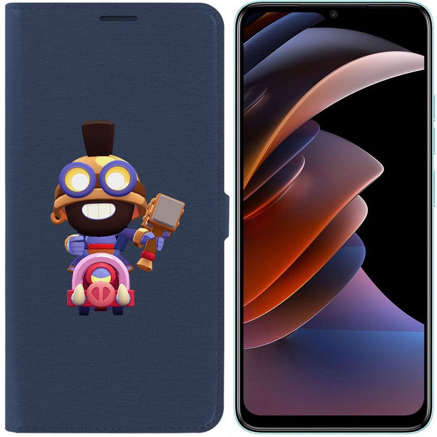 

Чехол-книжка Eco Book для Tecno Spark Go 2023 Brawl Stars-Карл Всадник на кабане