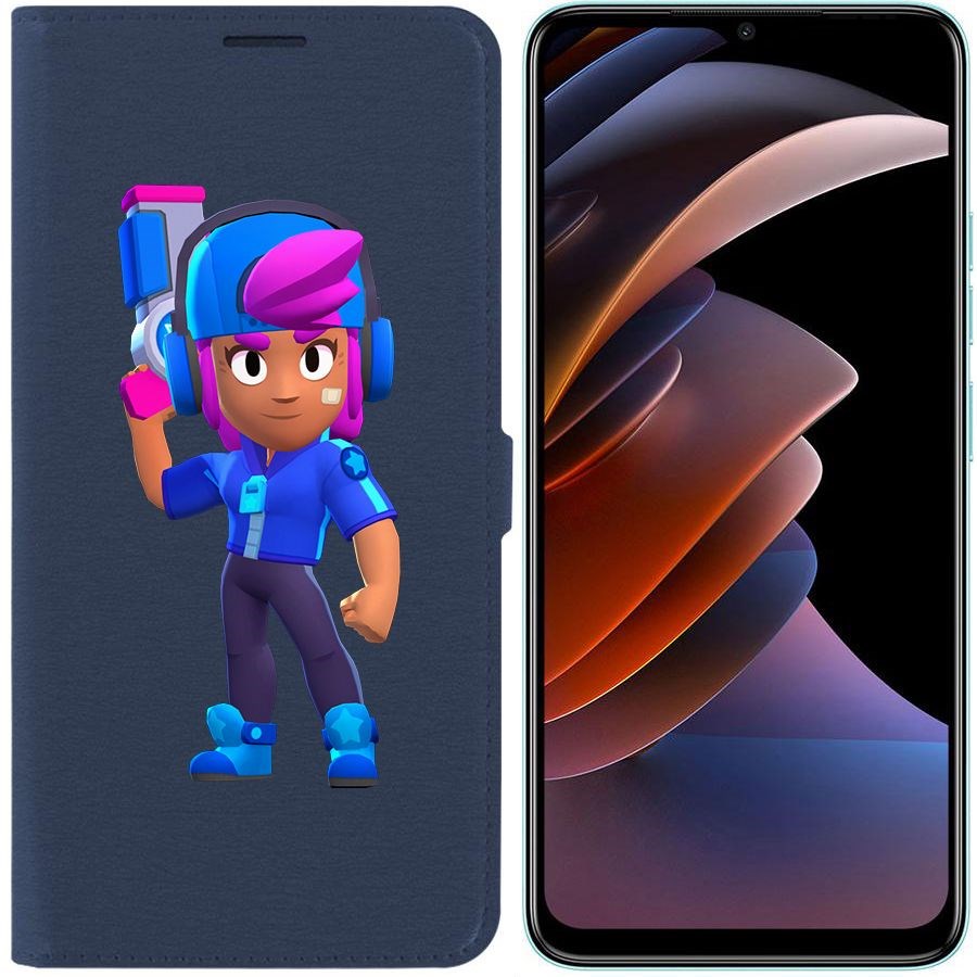 

Чехол-книжка Eco Book для Tecno Spark Go 2023 Brawl Stars-Звёздная Шелли