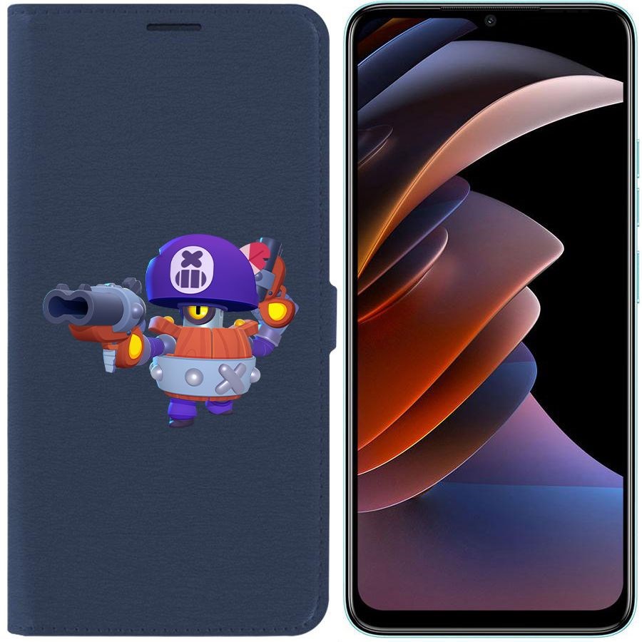 

Чехол-книжка Eco Book для Tecno Spark Go 2023 Brawl Stars-Дэррил