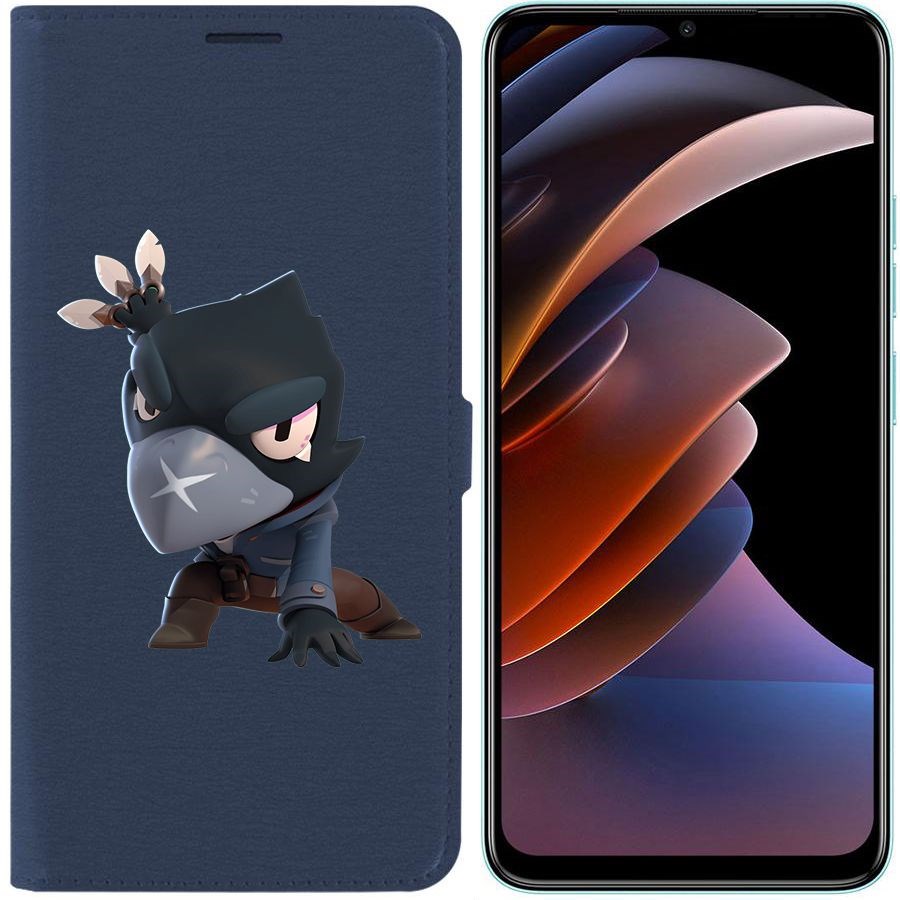 

Чехол-книжка Eco Book для Tecno Spark Go 2023 Brawl Stars-Ворон