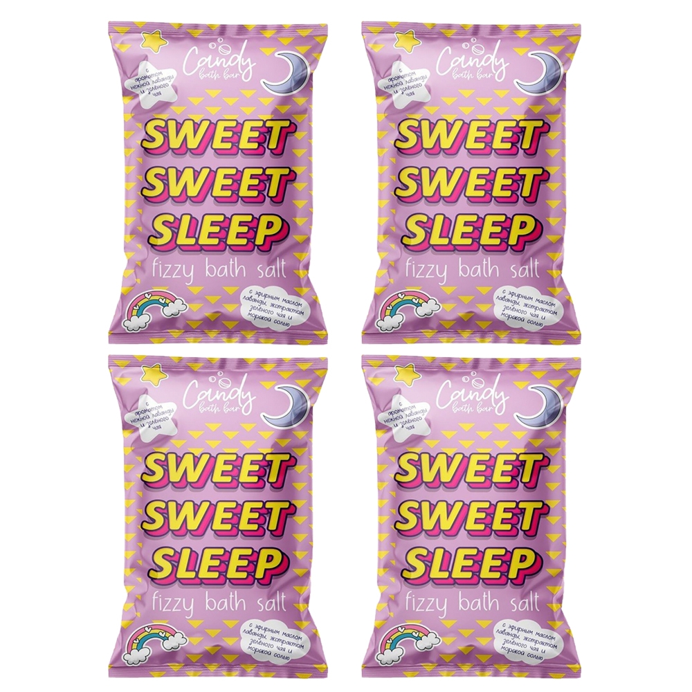 Шипучая соль для ванн Sweet sweet sleep Laboratory Katrin 100 г 4шт