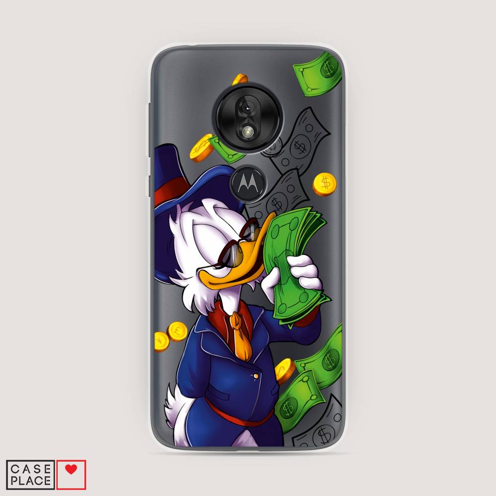 

Чехол на Motorola Moto G7 Play "Scrooge McDuck with Money", Синий;зеленый;белый, 241250-6