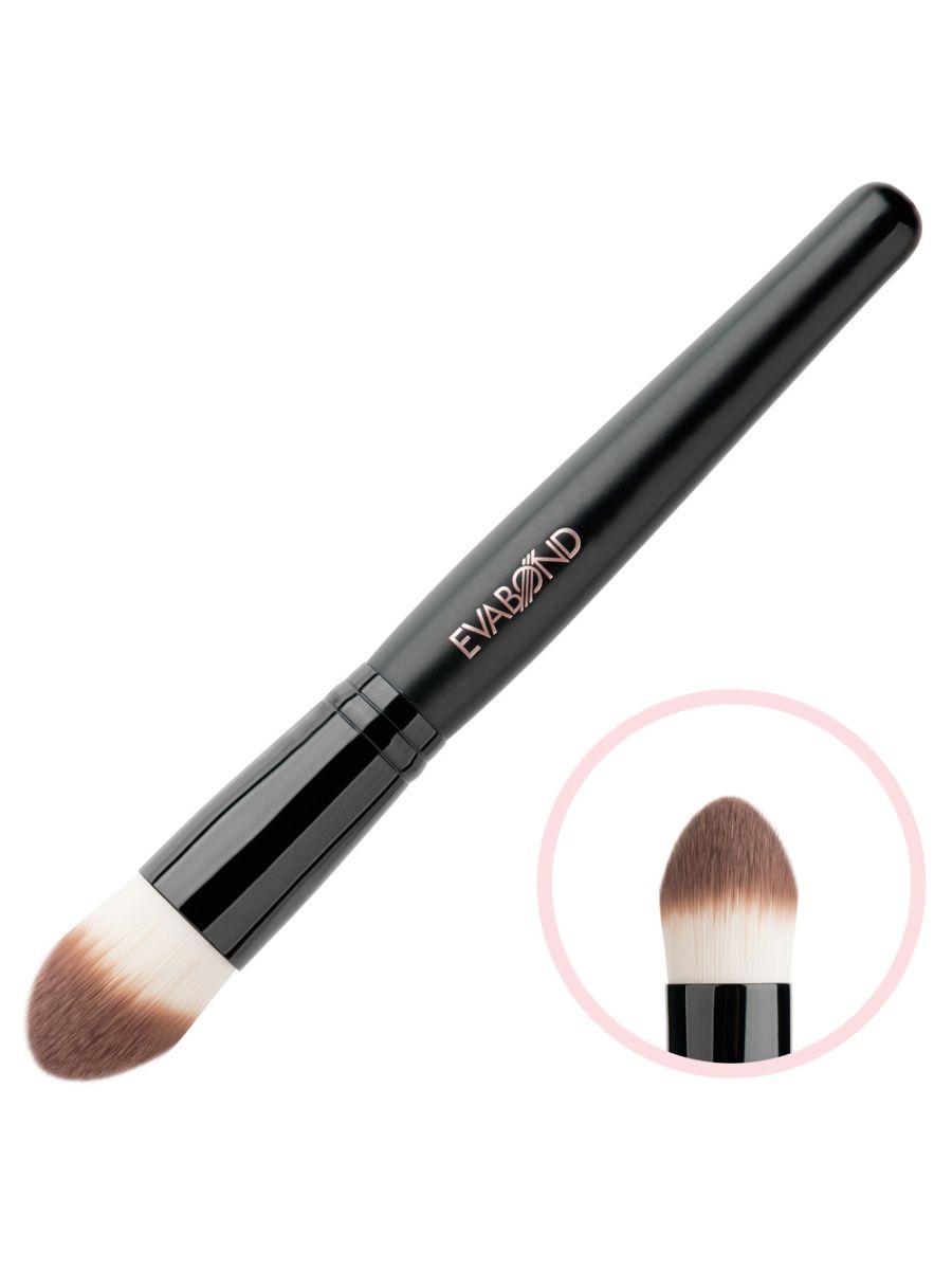 

Кисть макияжная для жидких и кремовых текстур Black EVABOND В521-06, IR-4680379230480