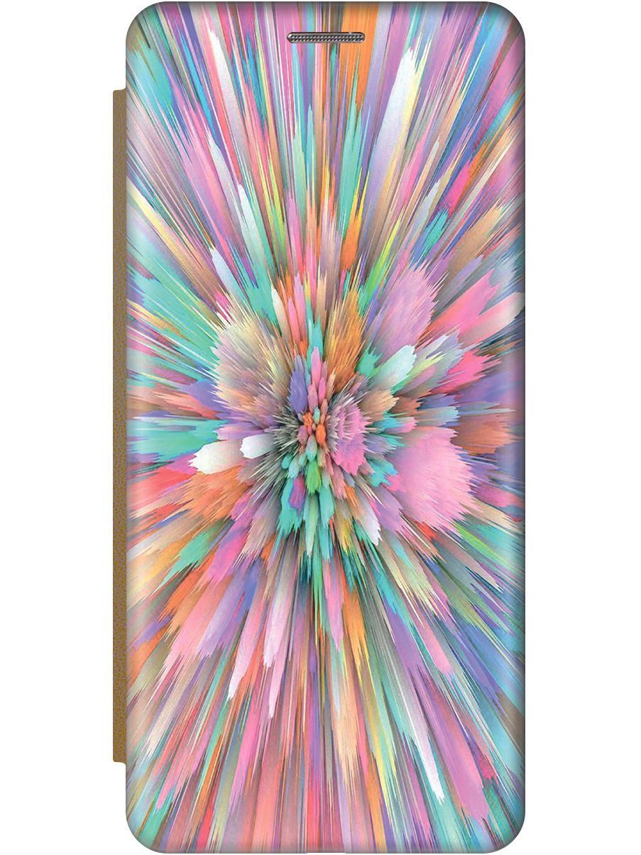 

Чехол на Samsung Galaxy S23+ c принтом "Красочный взрыв" золотистый, Голубой;розовый, 158399