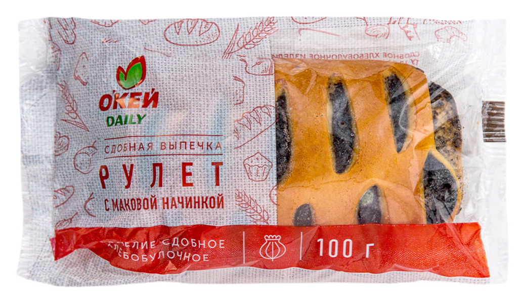 

Рулет Любимчик с маком 100 г