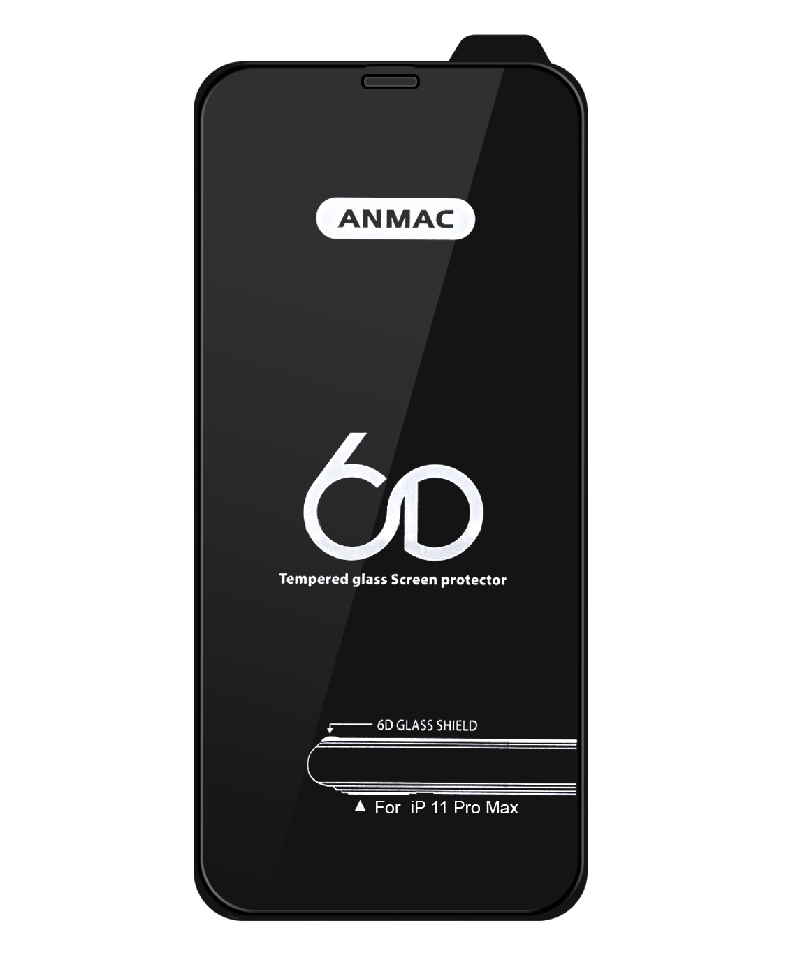 Защитное стекло Anmac для iPhone 11 Pro Max/XS Max 6D Black (IS790867)