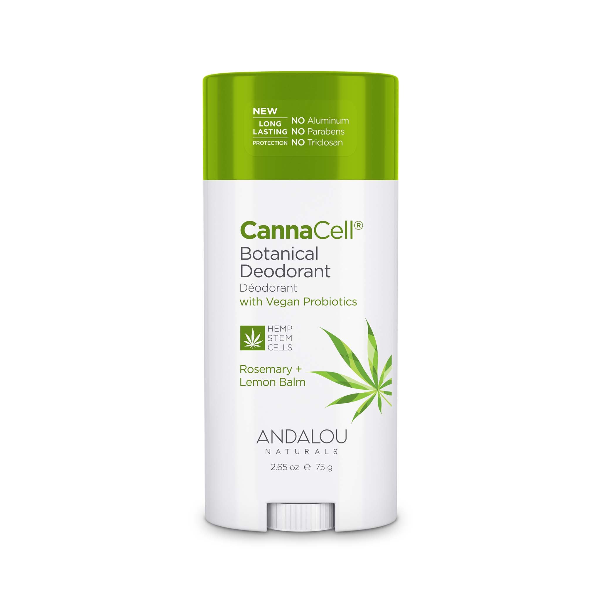 

Дезодорант Andalou Naturals со стволовыми клетками Каннабиса «Розмарин — Мелисса»