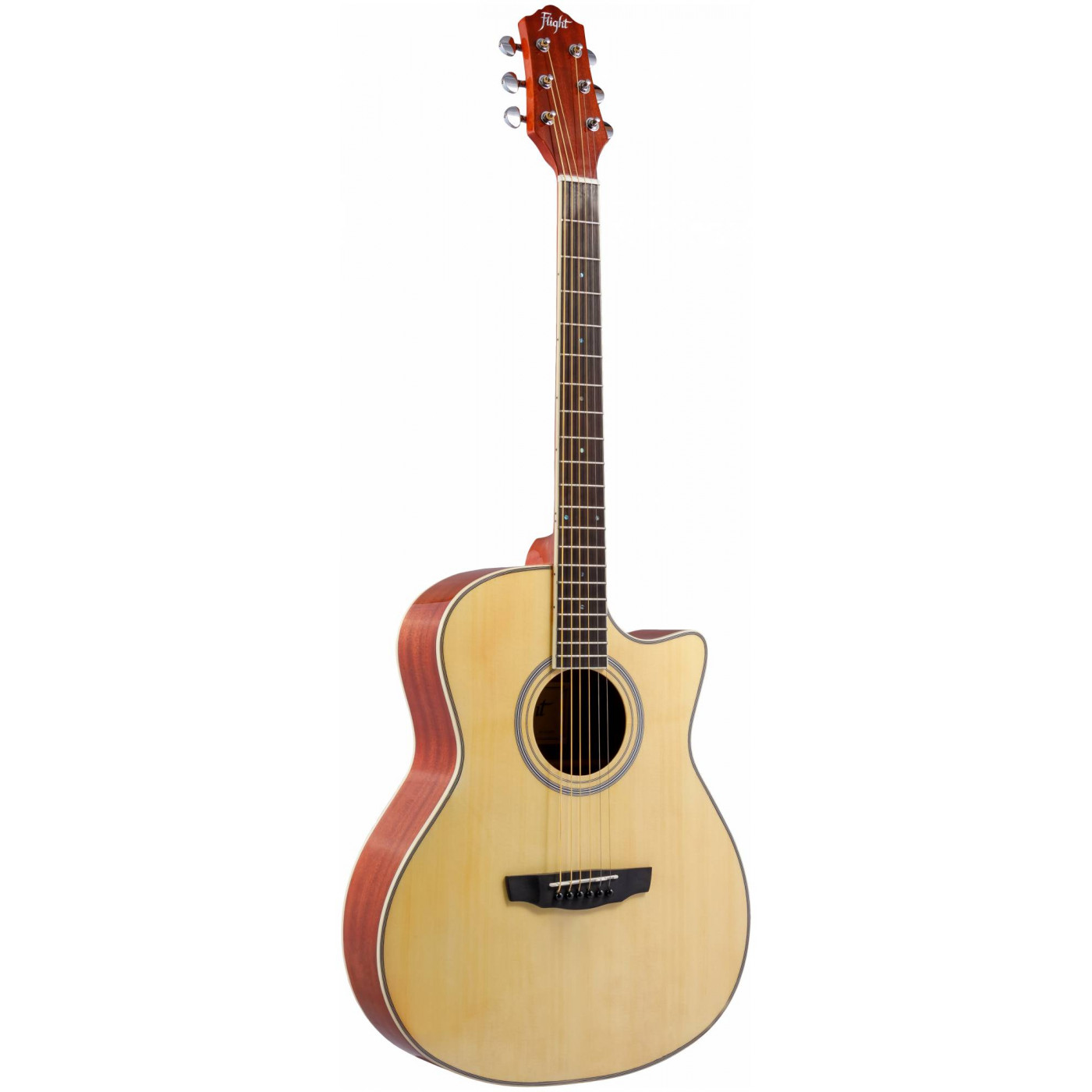 Акустическая гитара FLIGHT AG-210C NA скос под правую руку
