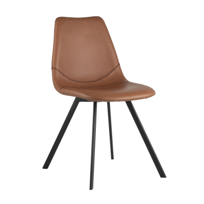 фото Stool group саксон коричневый, удобное сиденье, металлические ножки