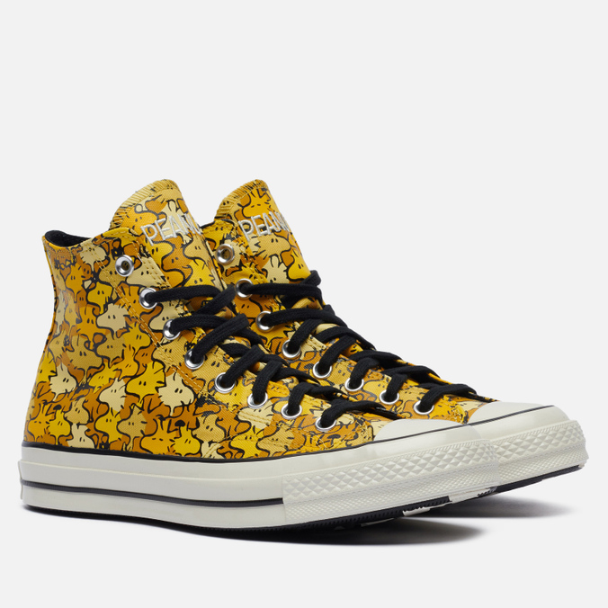 

Кеды унисекс Converse x Peanuts Chuck 70 High желтые 42.5 EU, x Peanuts Chuck 70 High