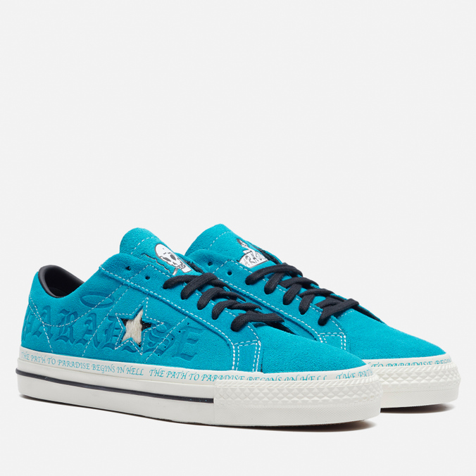 

Кеды унисекс Converse x Sean Pablo One Star Pro голубые 42.5 EU, x Sean Pablo One Star Pro