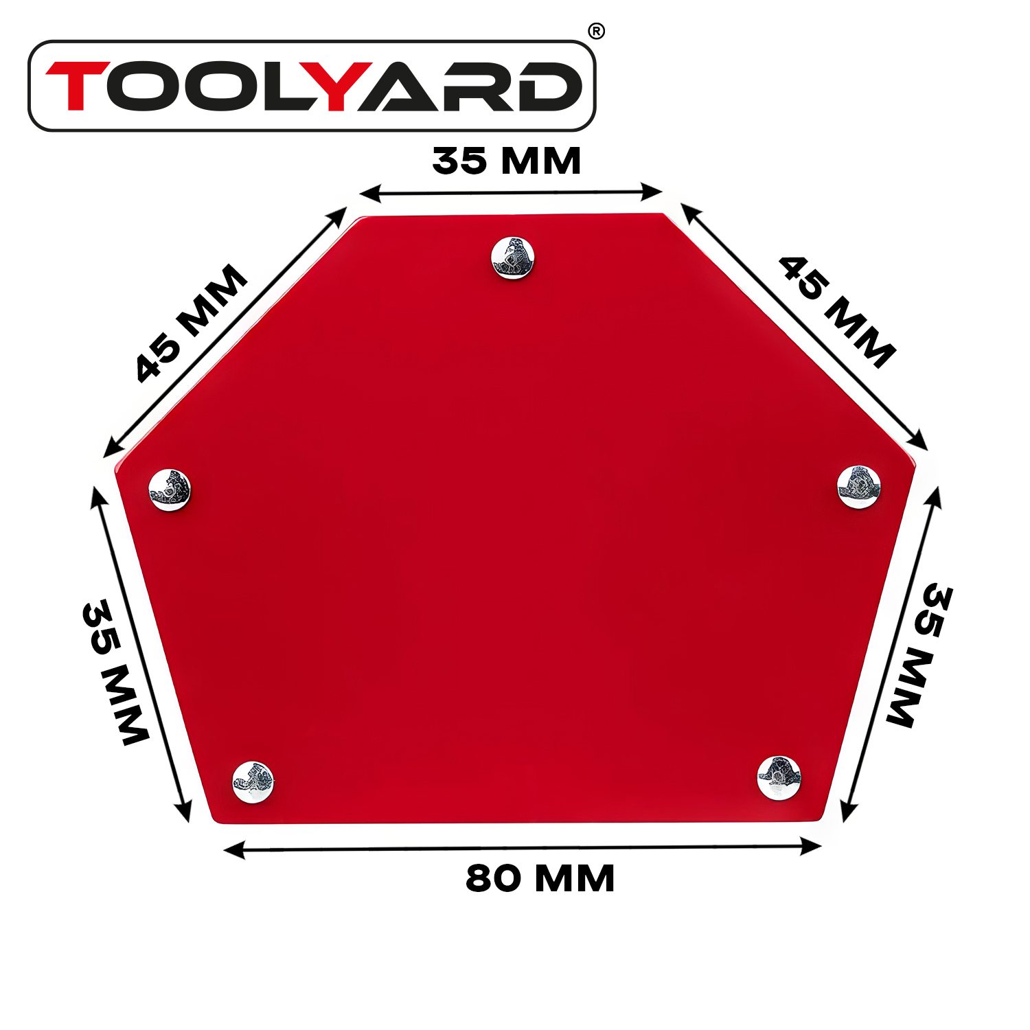 Магнитный угольник D25 TOOLYARD H0071