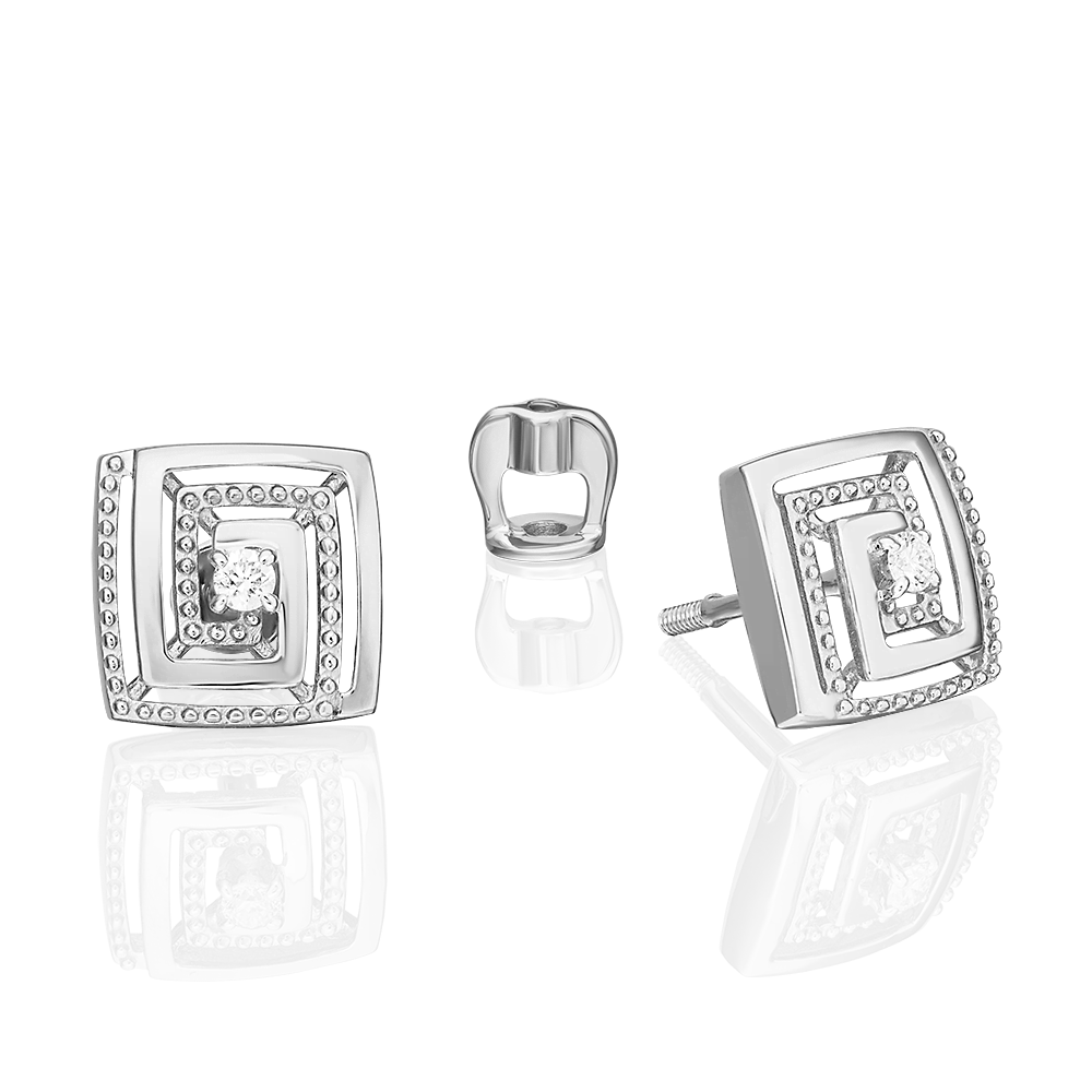 

Серьги пусеты из золота PLATINA jewelry 02-5437-00-101-1120, бриллиант, 02-5437-00-101-1120