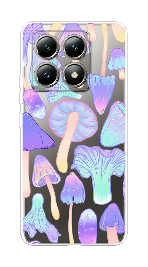 

Чехол на Xiaomi 14T "Пастельные грибы", Фиолетовый;голубой, 322850-1