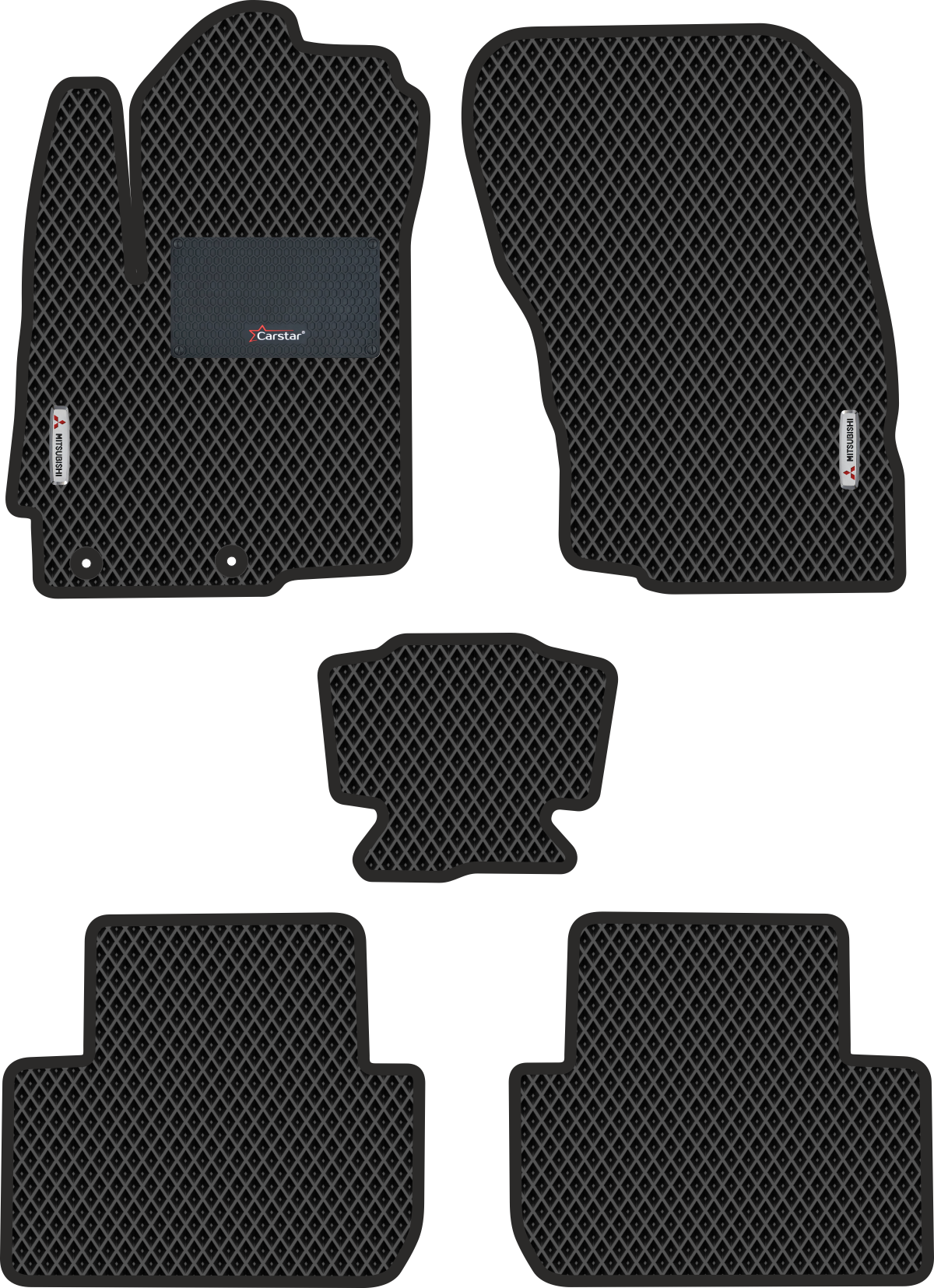 

Коврики Kupi-Kovrik EVA для Mitsubishi Eclipse Cross (2017->), чёрный,подпятник,2 эмблемы