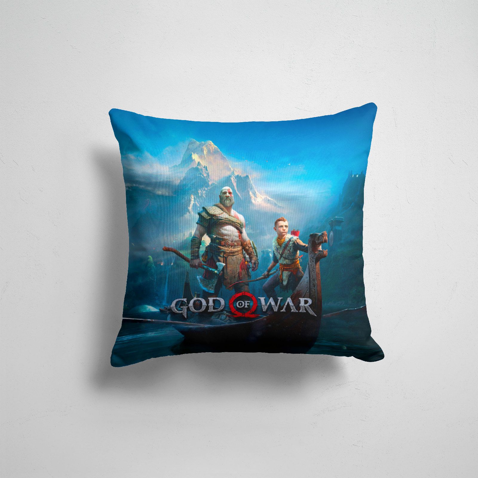 

Подушка декоративная 45х45см Геймерам God of war God of War, Разноцветный