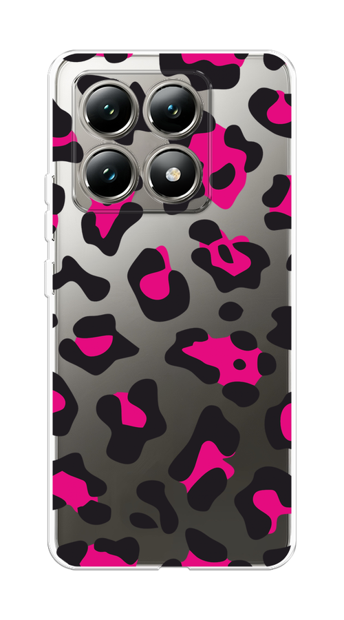 

Чехол на Xiaomi 14T "Pink cow spots", Черный;розовый, 322850-1