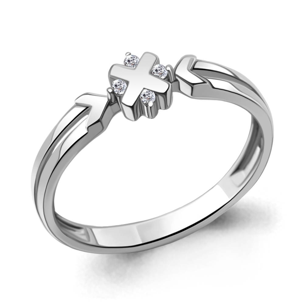 

Кольцо из белого золота с бриллиантом р. Aquamarine 964027А, 964027А_585_бз